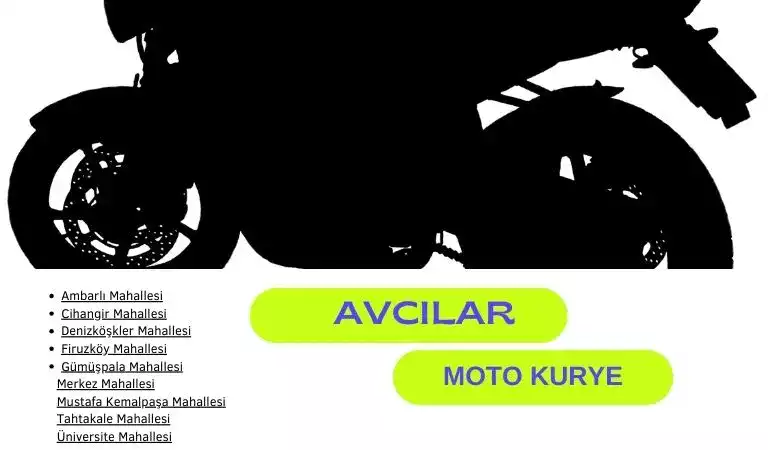 Avcılar motorlu kurye