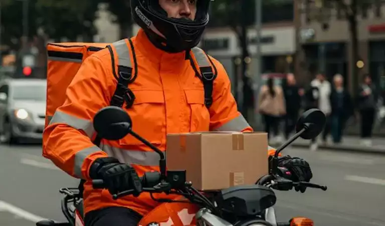 Motorcu Kuryenin Teslimatlarının Güvenliği