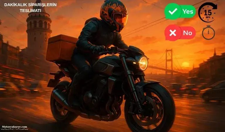 Dakikalarla yarışan teslimat