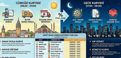 Gece kuryesi motorlu teslimat fiyat tablosu