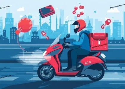 Unutulan anahtar ve cüzdanlar için acil motorlu kurye çözümleri sunan motorize ekip