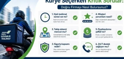 Kurye seçerken kritik sorular ve güvenilir kurye seçimi.