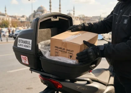 İstanbul içi kurye çantasına akıllı paketleme ve güvenli koli yerleştirme