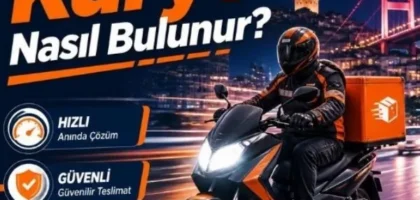 Acil gönderi için hızlı motorize kurye teslimat hizmeti