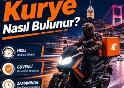 Acil gönderi için hızlı motorize kurye teslimat hizmeti