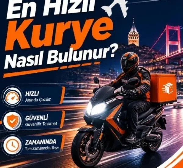 Acil gönderi için hızlı motorize kurye teslimat hizmeti