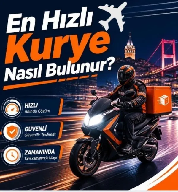 Acil gönderi için hızlı motorize kurye teslimat hizmeti