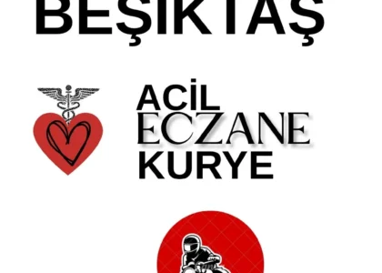 Beşiktaş Merkez nöbetçi eczane kurye motosikletli gece teslimat hizmeti